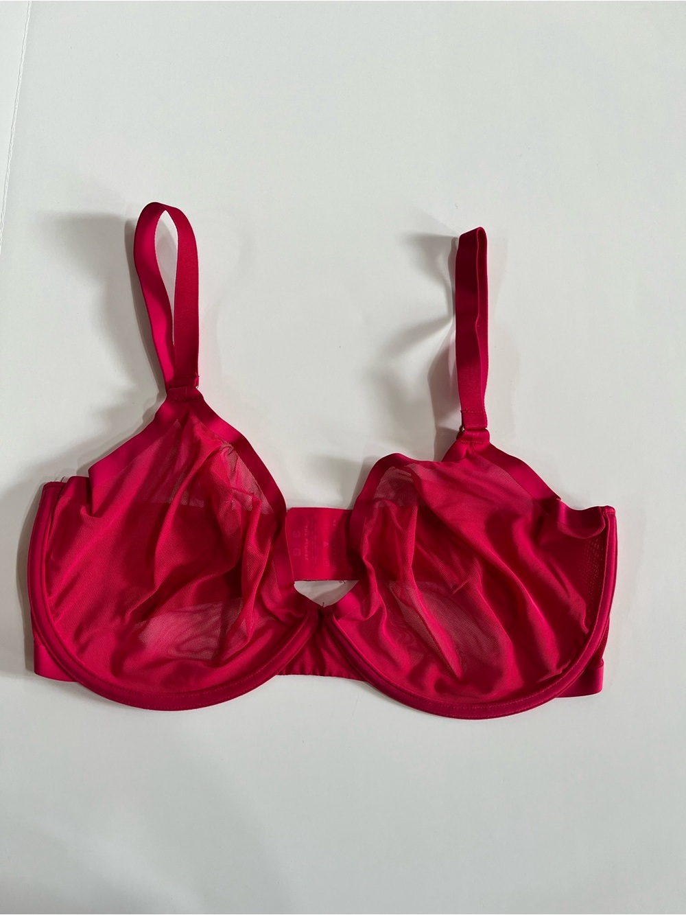 CUUP bra size 36G The Plunge - Mesh Azalea Bright Pink